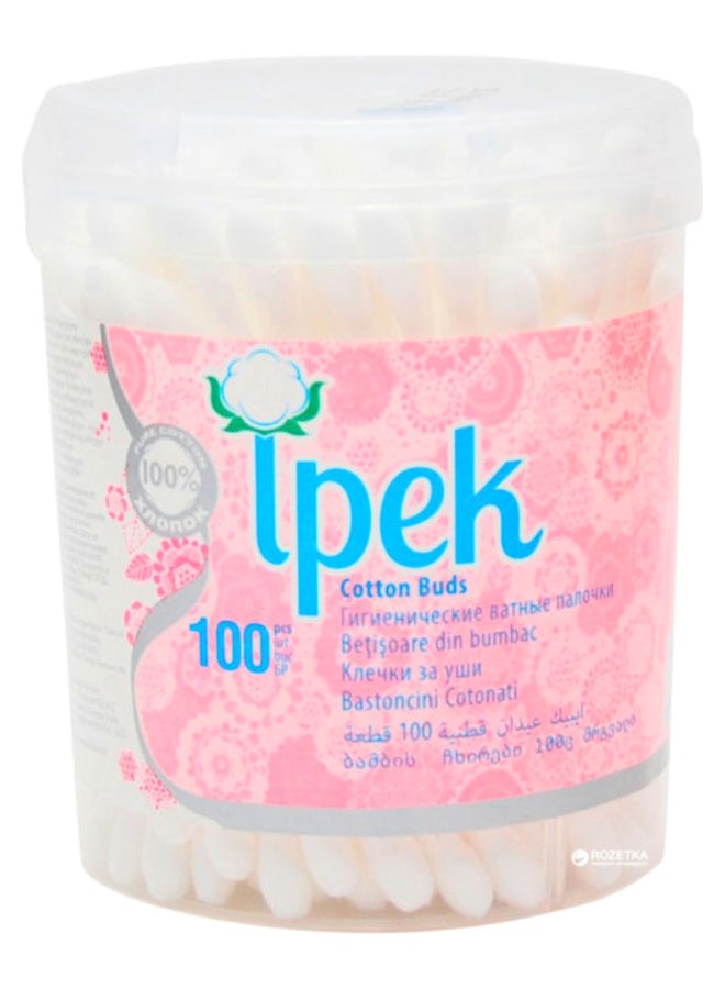 مجموعة أعواد قطنية أبيض