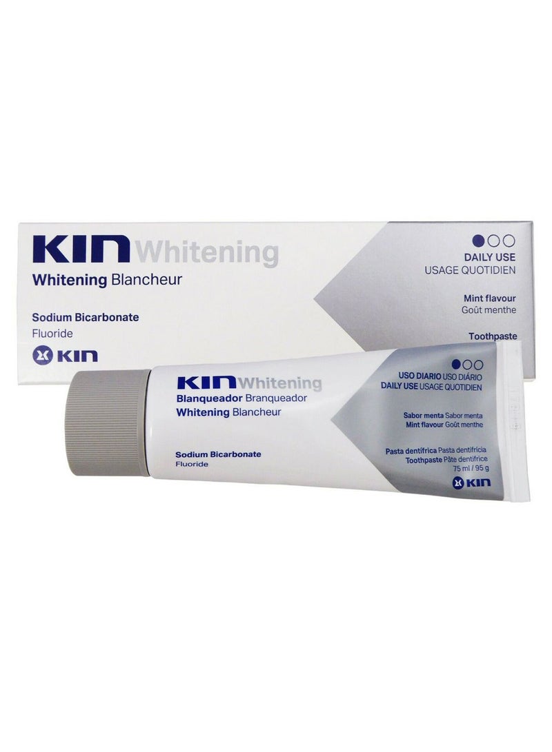 KIN - Fluoride Whitening Toothpaste 75ml - Image 1