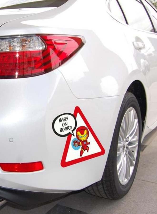 Superhero Baby On Board Car Sticker - Image 2