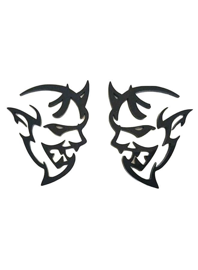 Generic 2-Piece Demon Challenger Badge Emblem Set  - Image 1