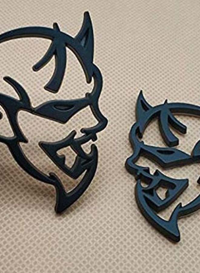 Generic 2-Piece Demon Challenger Badge Emblem Set  - Image 2