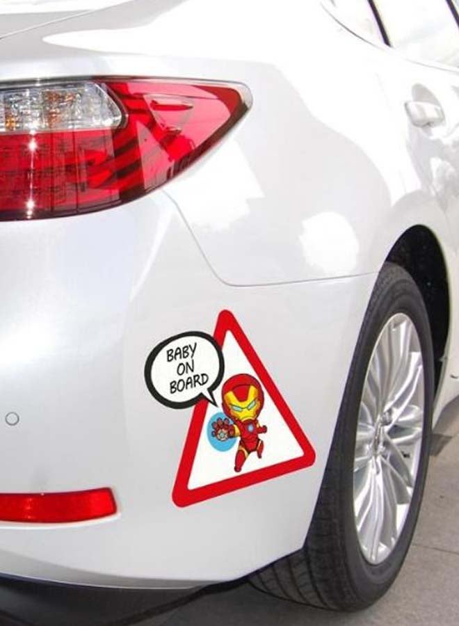 Superhero Baby On Board Car Sticker - Image 2