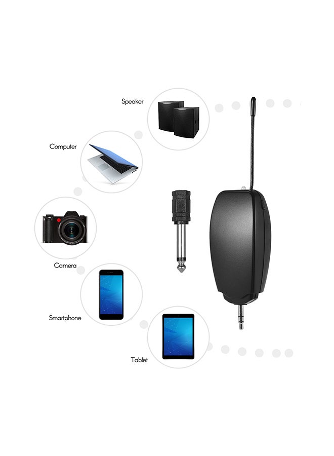 8-Piece Wireless UHF Microphone And Receiver Set I-05748-2 Black  - Image 5
