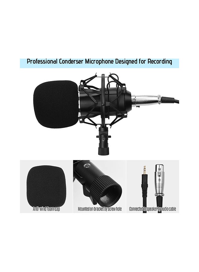 Professional Cardioid Condenser Microphone BM-800 Silver/Black - Image 5