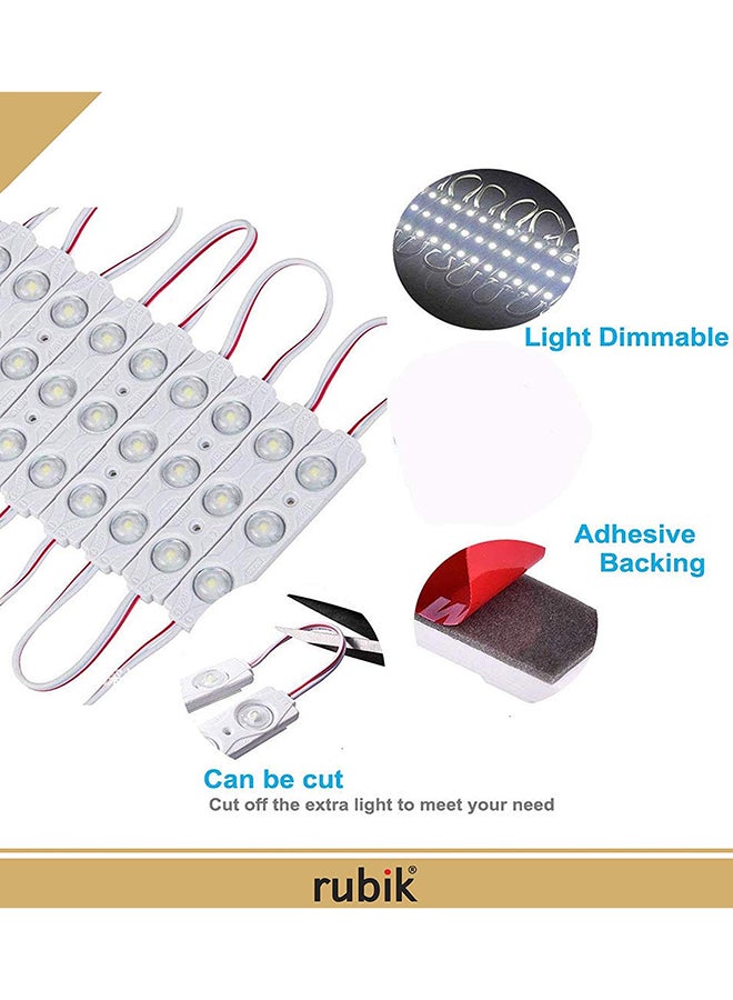 روبيك شريط إضاءة لمرآة الغرور مزودة ب 60 مصباح LED أبيض 6x6x2بوصة - Image 2