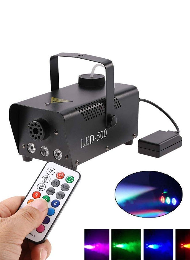 Fog Machine With Remote Control Black