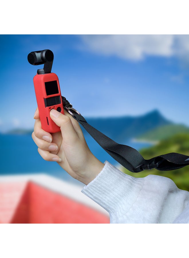 Non Slip Dustproof Silicon Sleeve For DJI OSMO Pocket Red