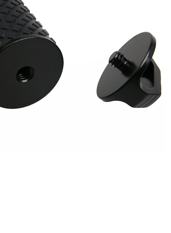4-Piece Handheld Aluminium Extendable Pole Monopod Set Black  - Image 3