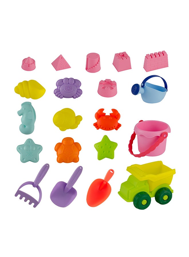 20-Piece Soft Plastic Beach Sand Toys