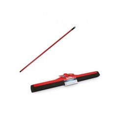 arix Rubber Floor Wiper With Handle Red 44centimeter  - Image 2