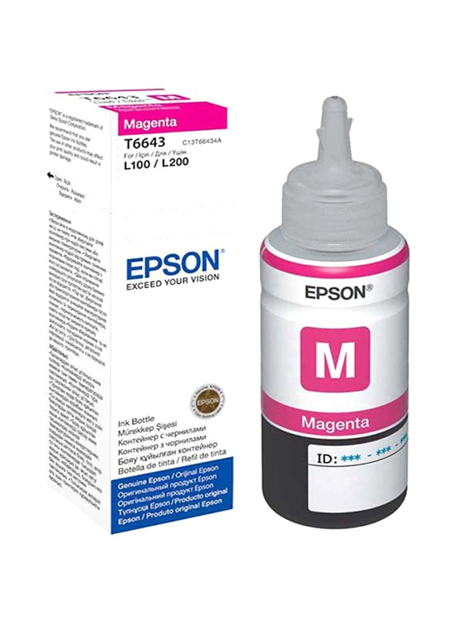 EPSON T6643 Ink Bottle 70ml Magenta - Image 1