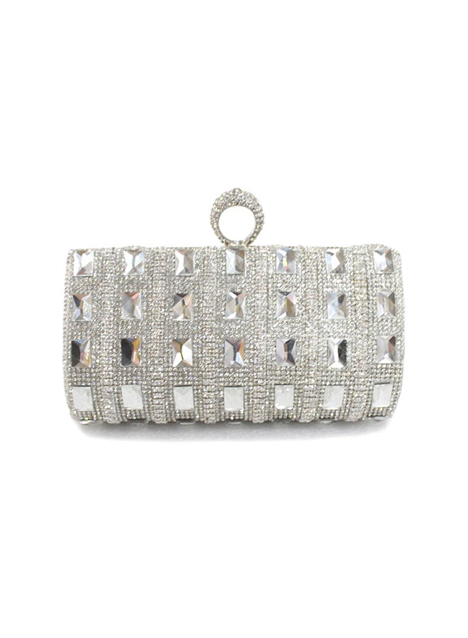 Generic - Elegant Design Clutch Silver - Image 1