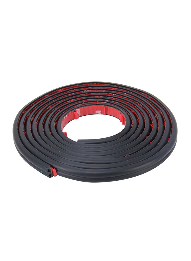 4M B Shape Car Decorative Strip Rubber Chrome Decoration Strip Door Seal - Image 1
