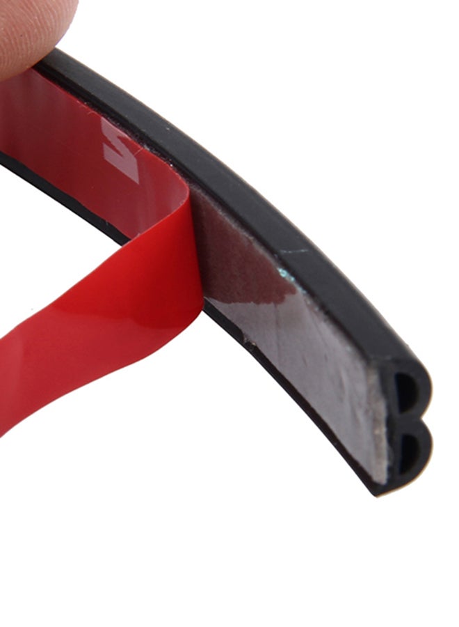 4M B Shape Car Decorative Strip Rubber Chrome Decoration Strip Door Seal - Image 3