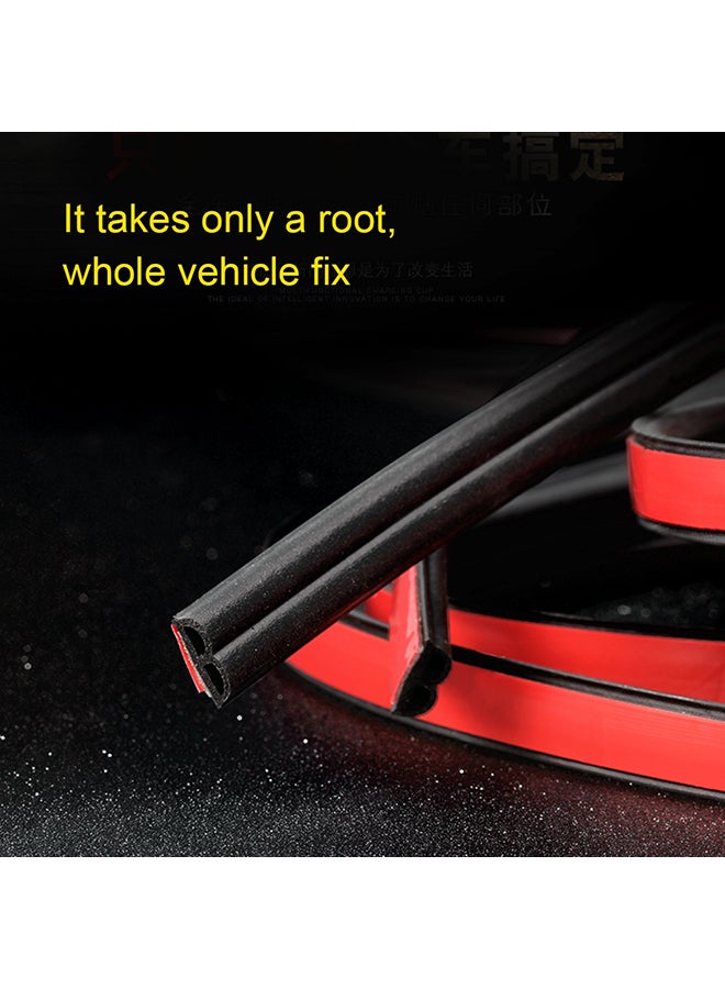 4M B Shape Car Decorative Strip Rubber Chrome Decoration Strip Door Seal - Image 4
