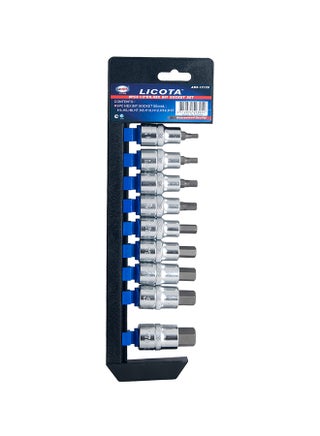 9 Piece Hex/Bit Socket Set Silver 31.2x102.9cm - v1579870361/N33852158A_1