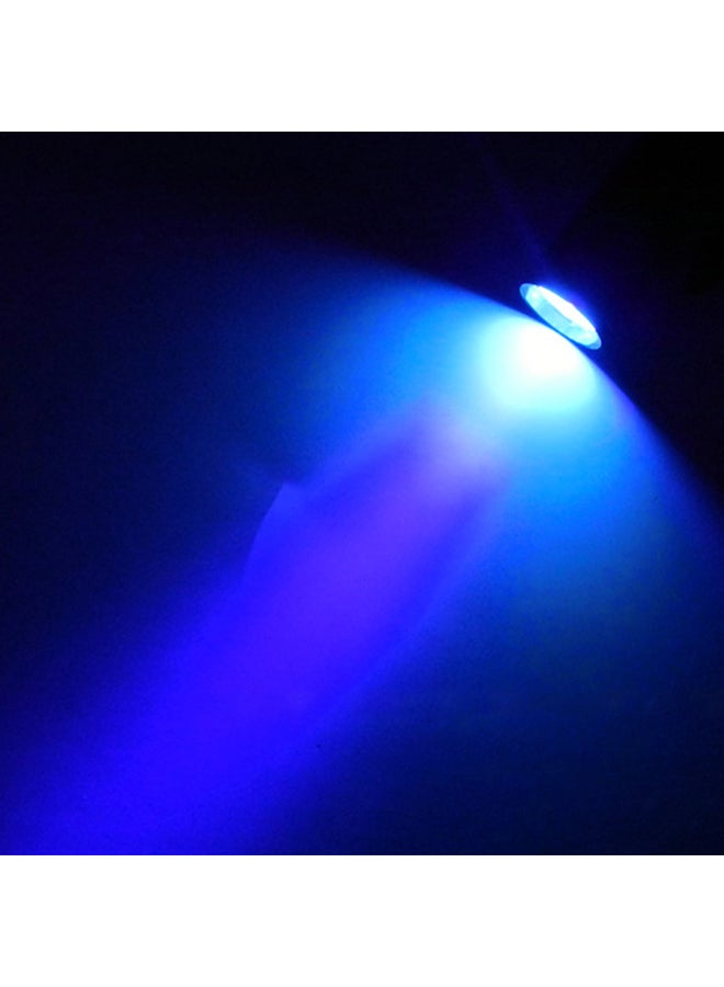 9 Led UV Flashlight Torch Black 10x3x3centimeter - Image 2