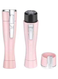Electric Hair Remover Epilator Pen Pink/Silver 4.45 x 1.18inch