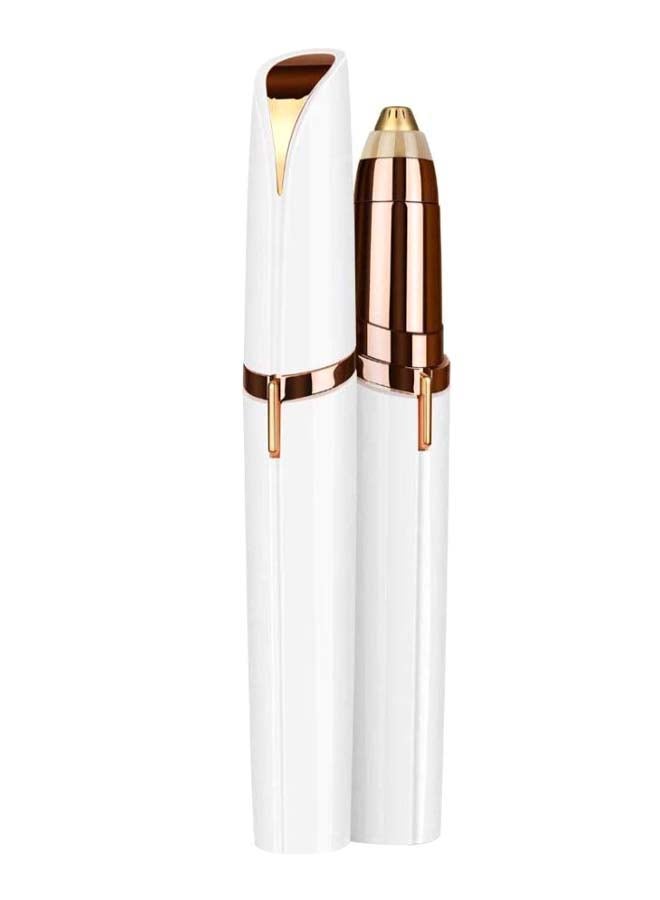 Electric Eyebrow Hair Remover Epilator Pen Gold 15cm - Image 2