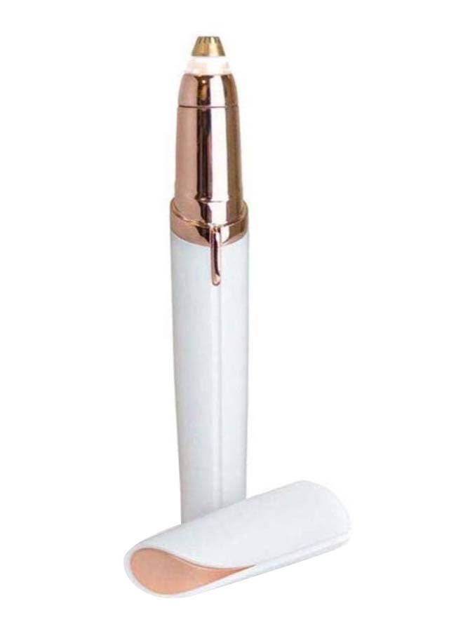 Generic Electric Eyebrow Hair Remover Epilator Pen White/Gold  - Image 1