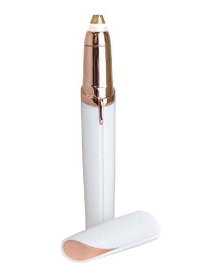 Generic Electric Eyebrow Hair Remover Epilator Pen White/Gold  - Image 2