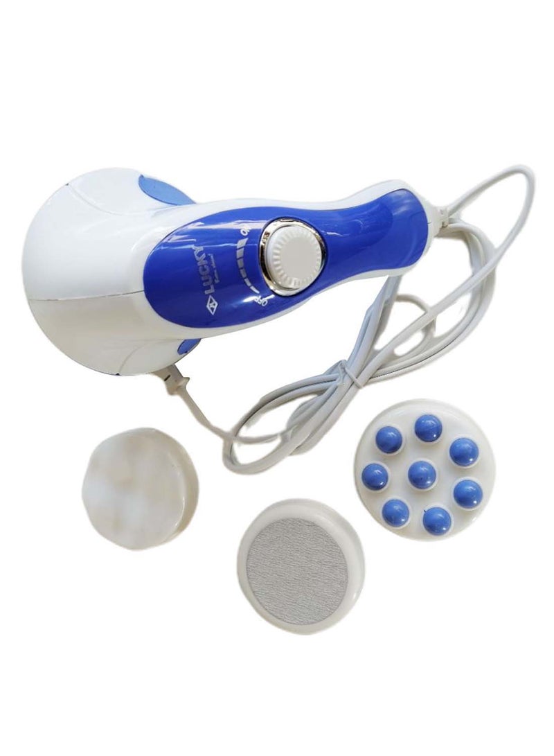 Lucky Face Spin And Tone Massager Kit White/Blue  - Image 1