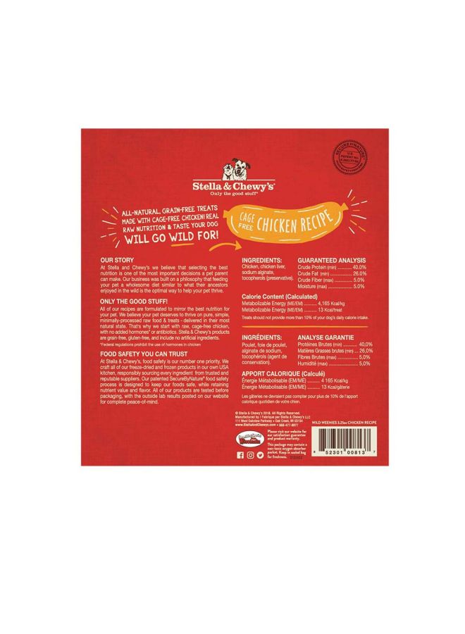 Stella & Chewys Wild Weenies Dog Treats Cage Free Chicken Recipe  - Image 2