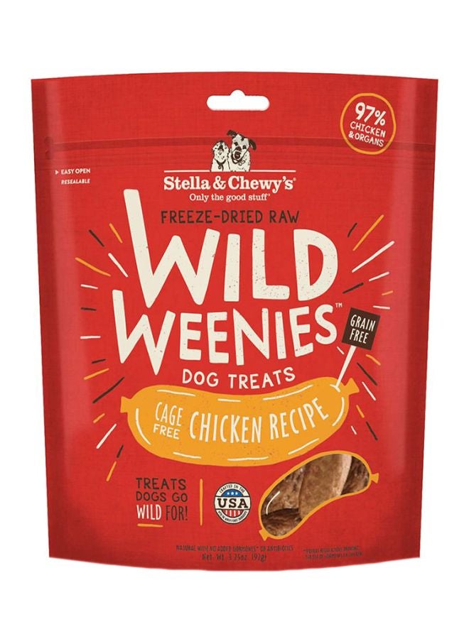 Stella & Chewys Wild Weenies Dog Treats Cage Free Chicken Recipe  - Image 1