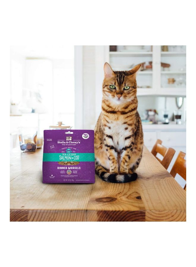 Stella & Chewys Sea Licious Salmon And Cod Dinner Morsels Feline Cat Food Multicolour  - Image 3