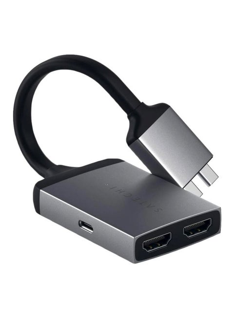 Type-C Dual HDMI Adapter Space Grey