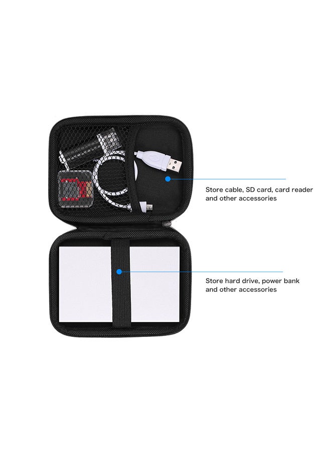 EVA Shockproof Hard Drive Carrying Case 2.5-Inch Black  - Image 2