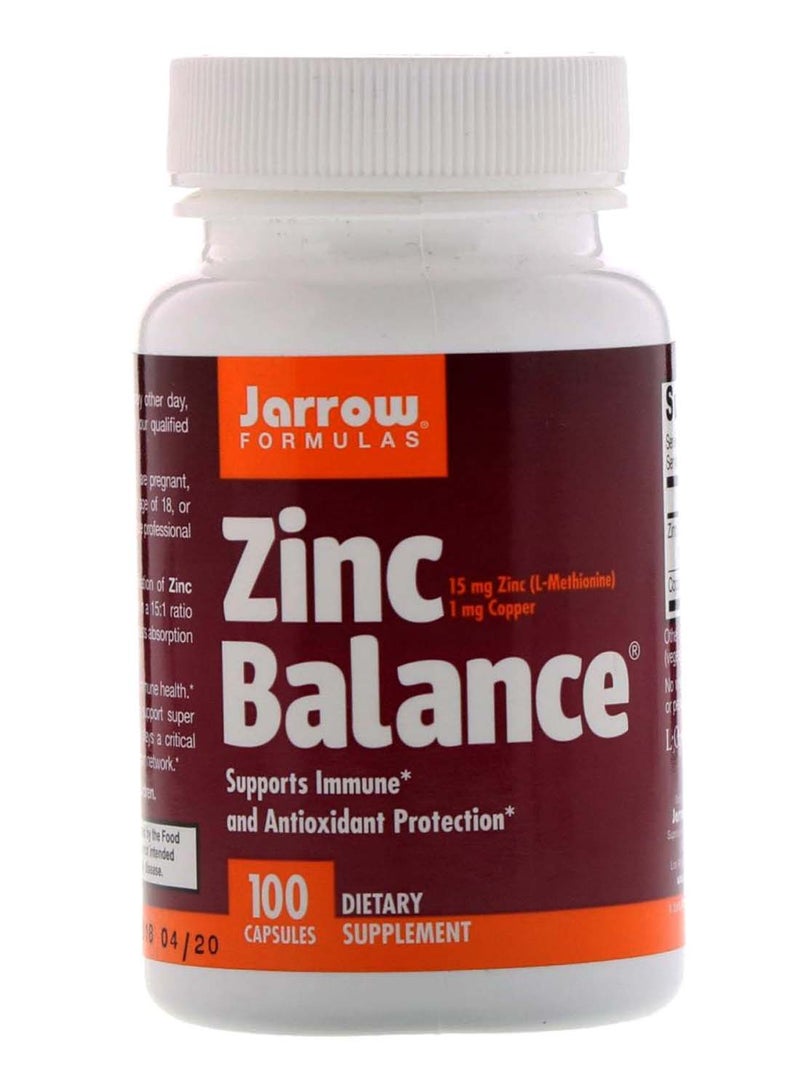 جارو فورملاز مكمل غذائي لدعم توازن الزنك - 100 كبسولة