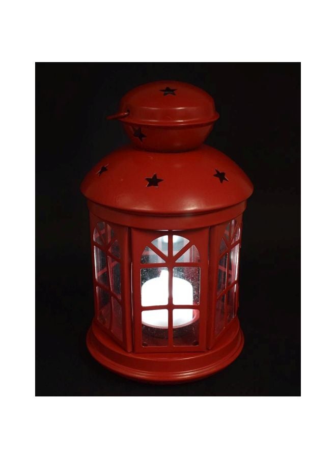 Metal Ramadan Lantern Red 22centimeter - Image 2