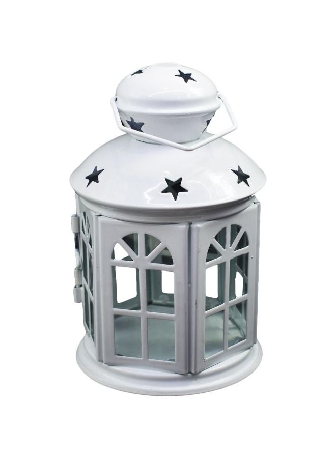 Metal Ramadan Lantern White 16centimeter - Image 1