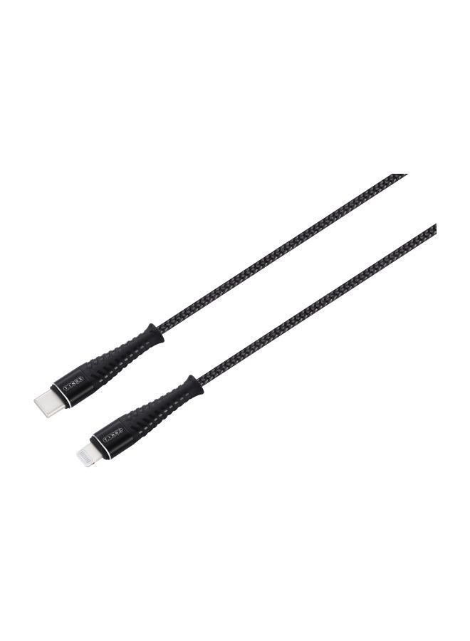 TINGZ Type-C To Lightening Cable Dark Grey  - Image 2
