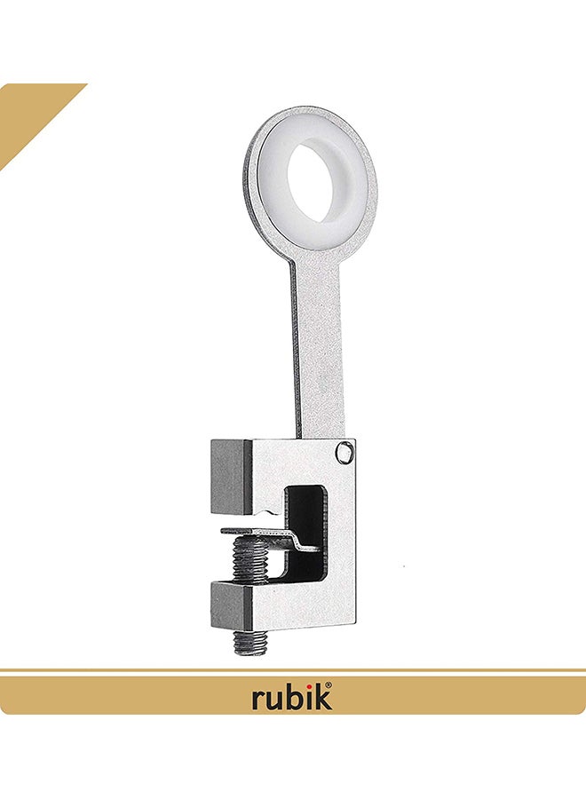 Rubik - Pack Of 2 Sliding Door Window Handle Safety Lock Silver - Image 1