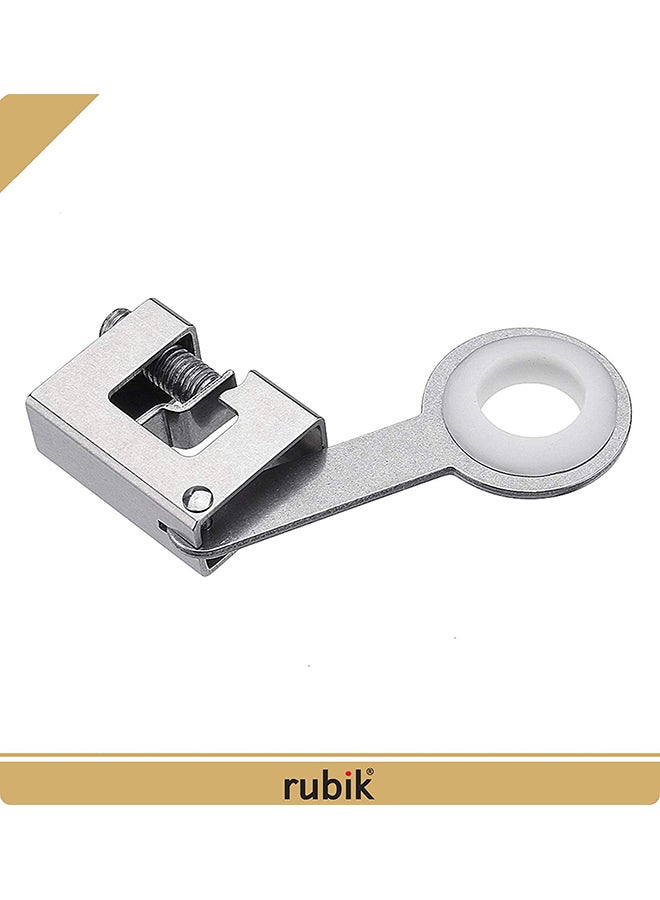 Rubik - Pack Of 2 Sliding Door Window Handle Safety Lock Silver - Image 1