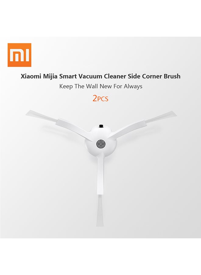 Xiaomi 2-Piece Vacuum Cleaner Side Corner Brush Set White 10x10x3cm - Image 3