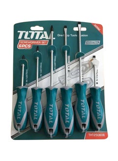 TOTAL 6 -Piece Screwdriver Set Multicolour 