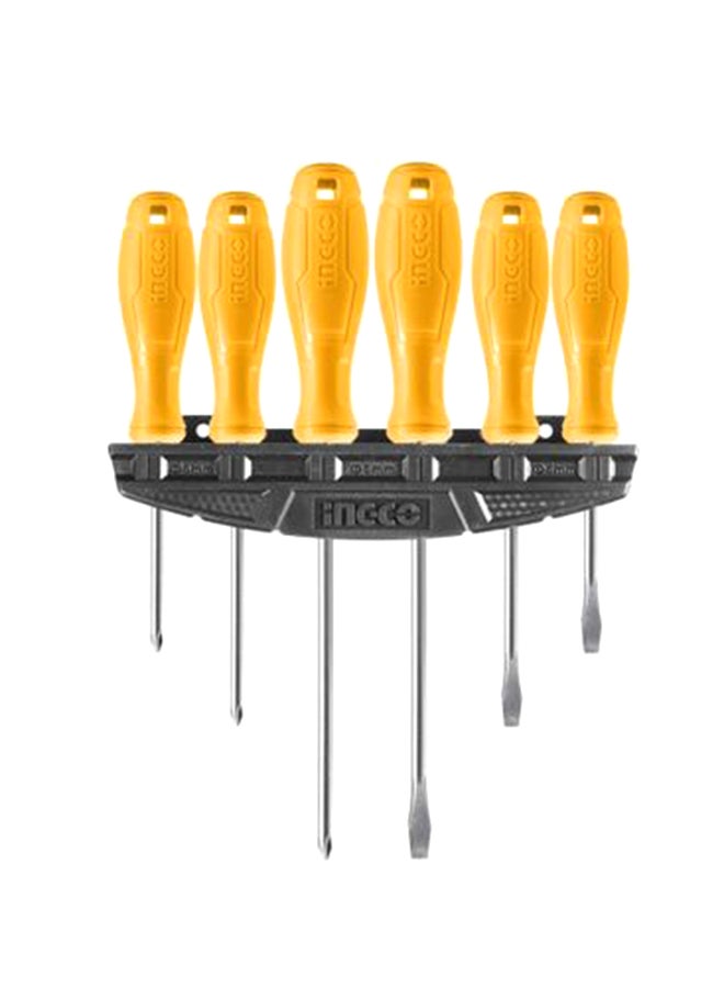 INGCO 6-Piece Screwdriver Set Orange