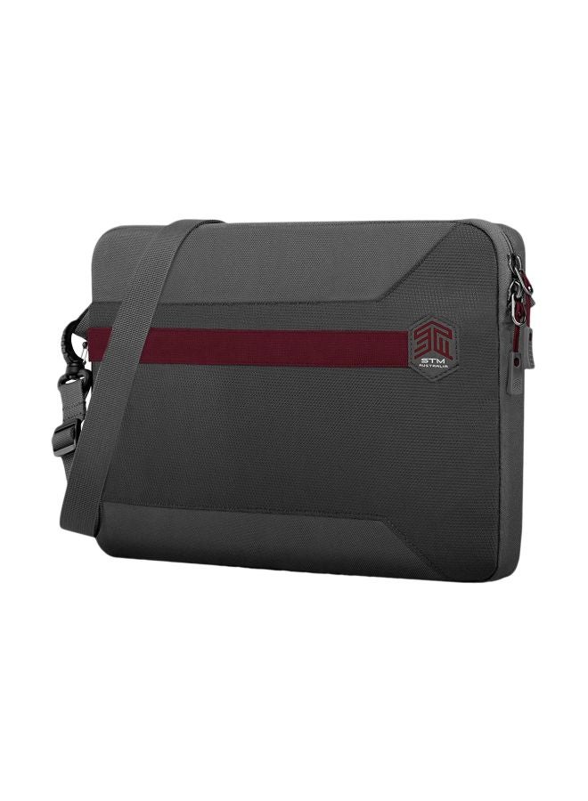 STM Protective Sleeve For 15-Inch Laptop Grey/Red  - Image 1