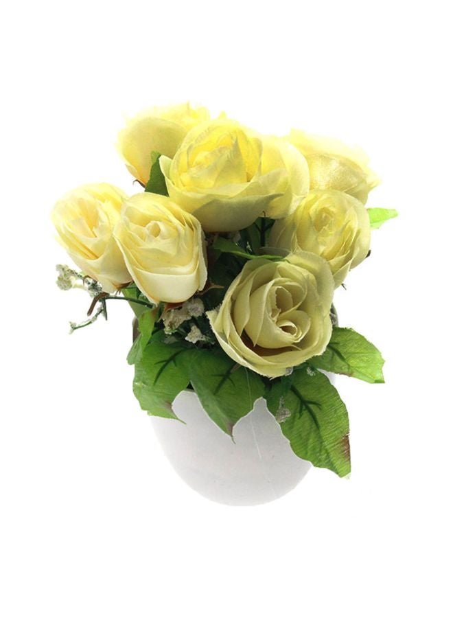 Sharpdo Decorative Artificial Flower Yellow/Green/White - Image 1