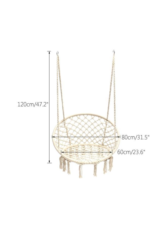 ANTILOP Round Hammock Chair Swing White  - Image 2