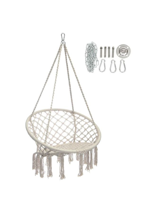 ANTILOP Round Hammock Chair Swing White  - Image 1