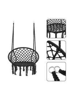ANTILOP Round Hammock Chair Swing Black  - Image 5