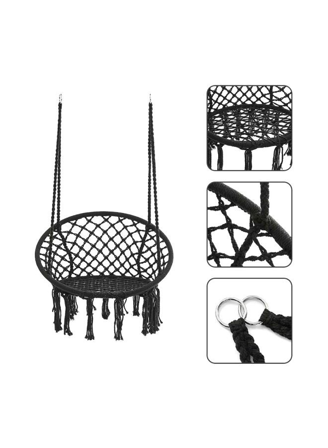 ANTILOP - Round Hammock Chair Swing Black - Image 1
