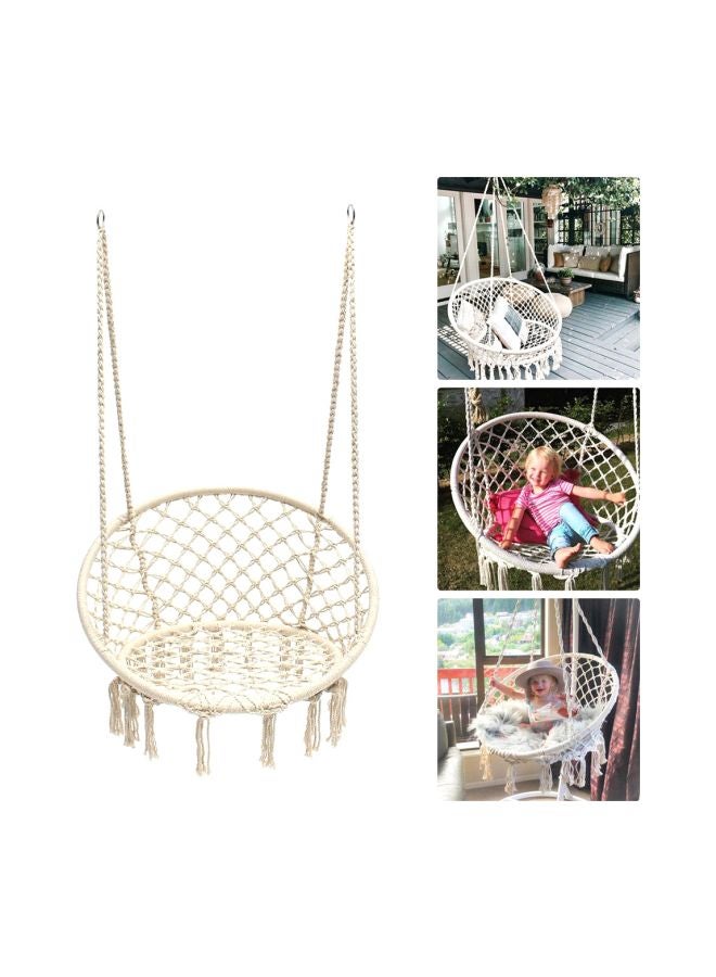 ANTILOP Round Hammock Chair Swing White  - Image 3
