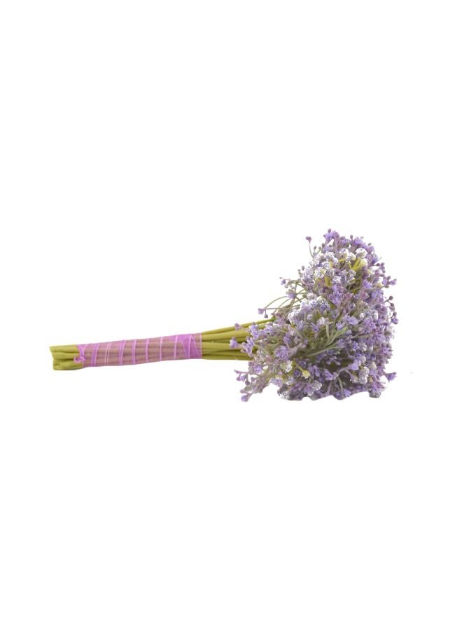 DRAMA HOME Decorative Artificial Flower Purple/Green 35cm