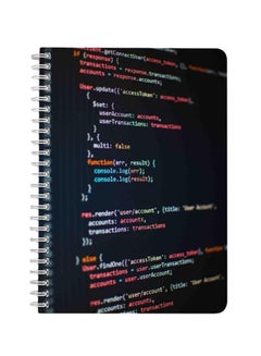 LOWHA Codes A5 Spiral Bound Notebook Black/White/Red  - Image 1