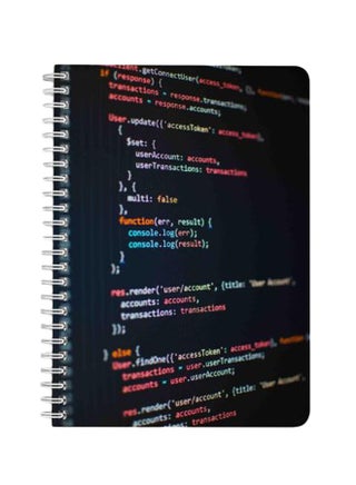 Codes A5 Spiral Bound Notebook Black/White/Red - v1579875811/N33760380A_1